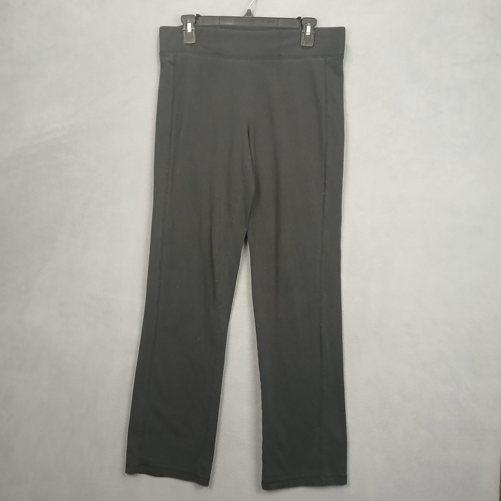 Danskin‎ Essential Yoga Pants Womens Medium Black Stretch Straight Leg Workout